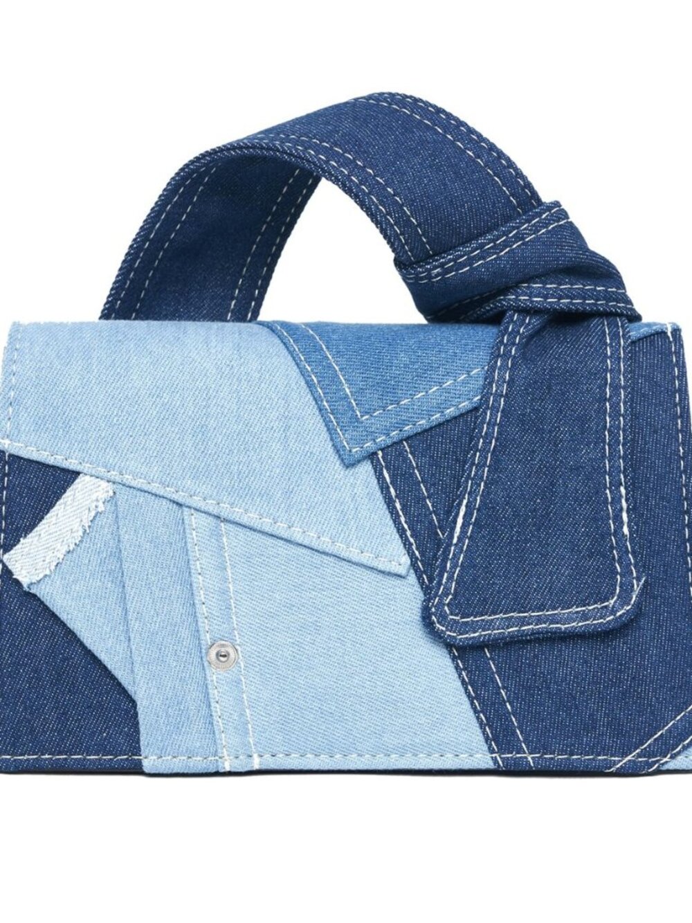Purse for Women Patchwork Shoulder Bags, Mini Purse Crossbody Bag Denim Top